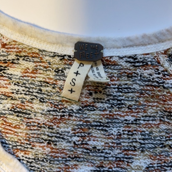 Free People Multicoloured Knit Sweater - Women’s Size Small - Picture 6 of 6